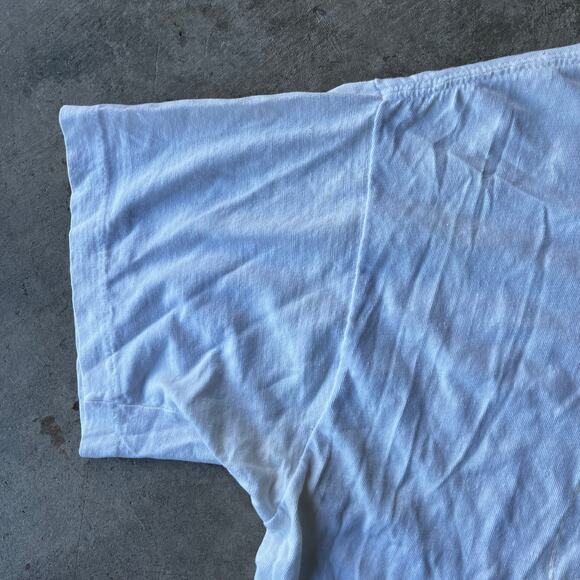 VINTAGE OREGON COASTLINE SHIRT MENS LARGE 90S WHITE DISTRESSED NATURE HIKING - Picture 4 of 6